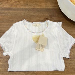 NWT Doen Vivi Tshirt in Salt